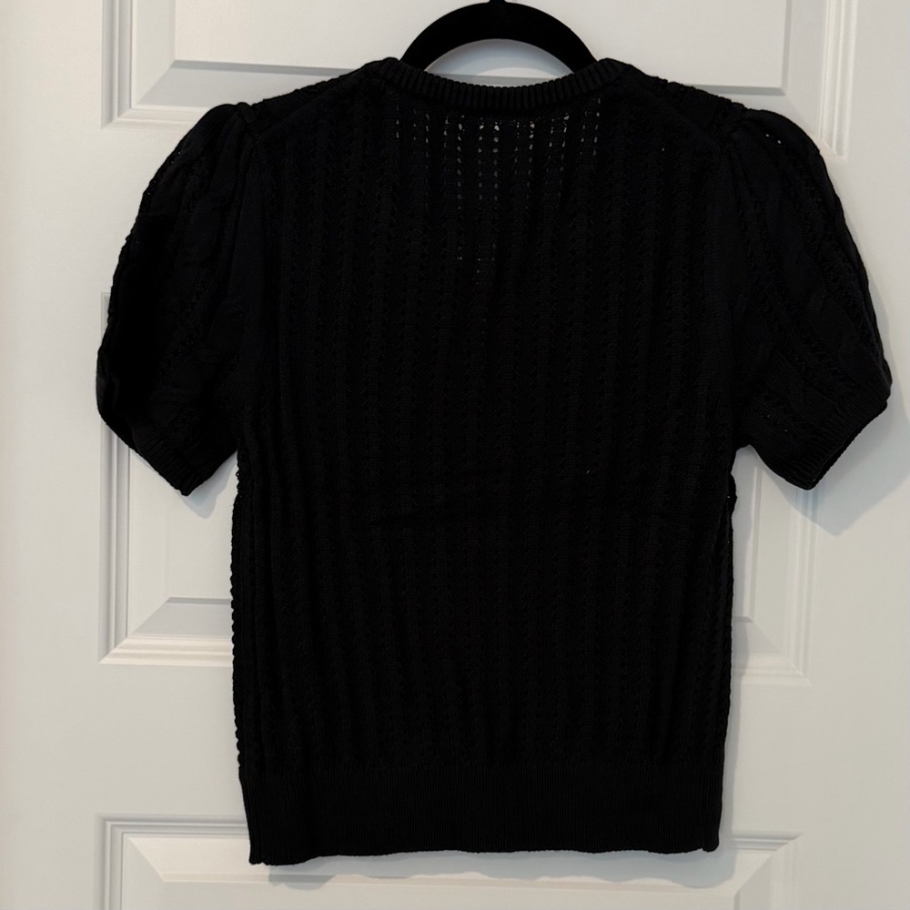 NWT Kimchi Blue by UO Black Cable Knit Cardigan - Picture 4 of 4